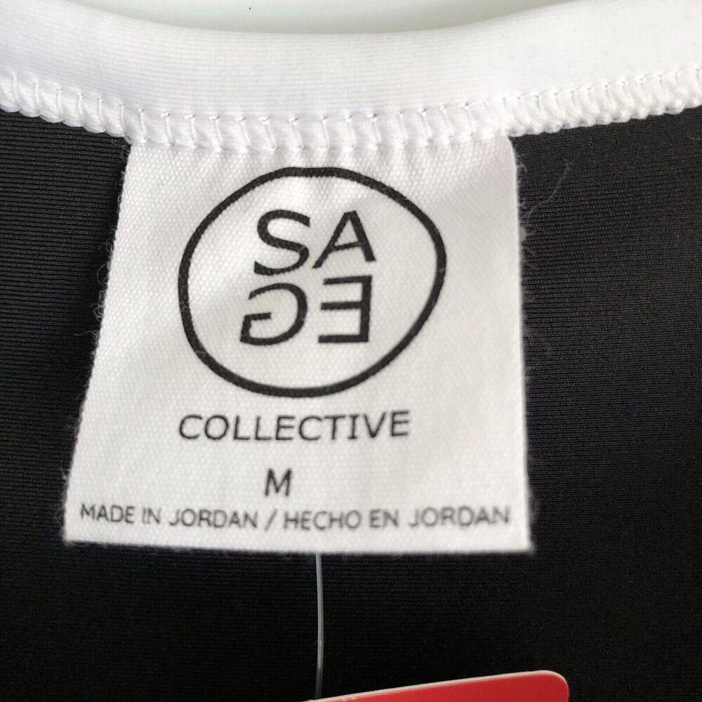 SAGE COLLECTIVE ACTIVE DRESS WOMEN'S BLACK AND WHITE ATHLETIC TENNIS SIZE MEDIUM - Picture 7 of 10